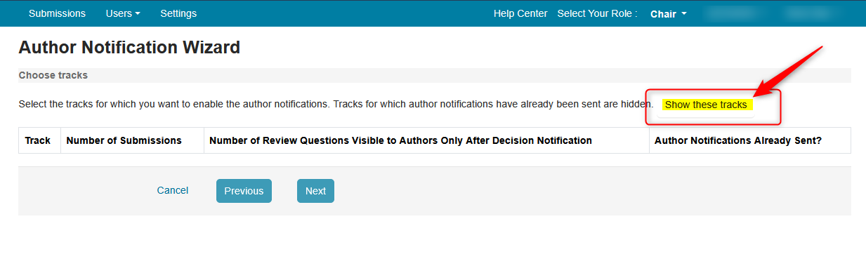 Author Notification Wizard