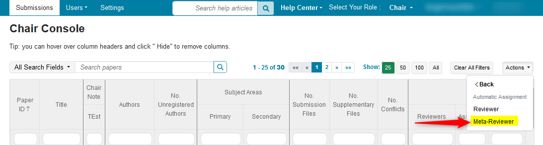 Auto Assign Meta-Reviewers