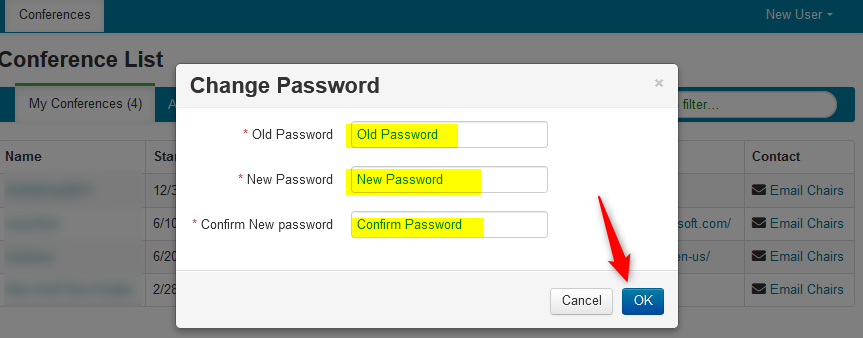 Change Password