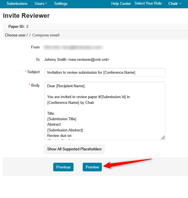 Invite Reviewers
