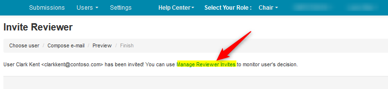 Invite Reviewers