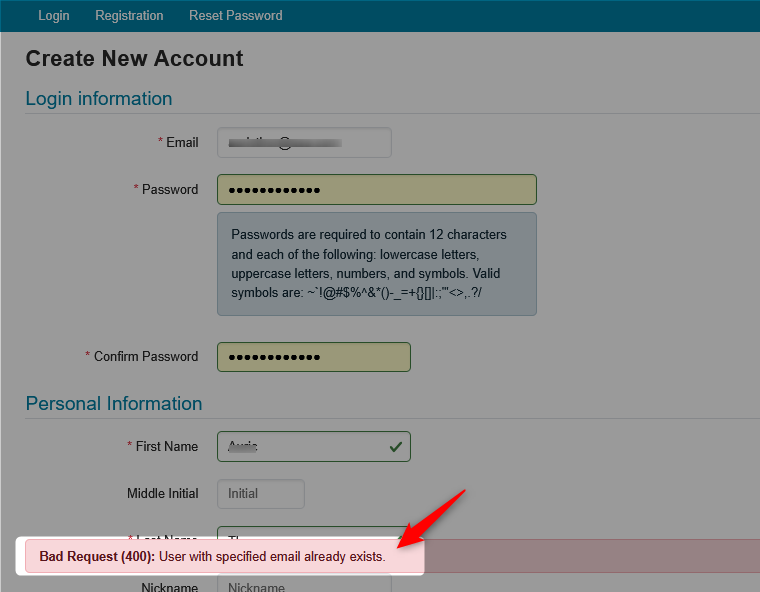 Account Creation