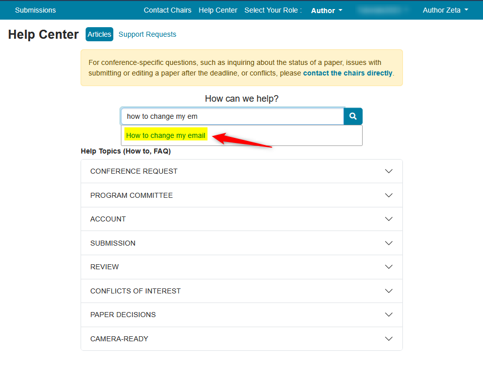 Create Support Ticket